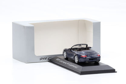 1:43 Minichamps Porsche 911 997 Carrera 4 Cabriolet blau metallic 2004 WAP Dealer