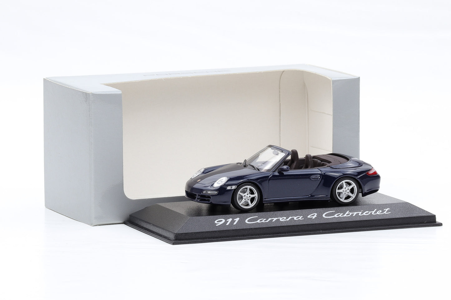 1:43 Minichamps Porsche 911 997 Carrera 4 Cabriolet blau metallic 2004 WAP Dealer