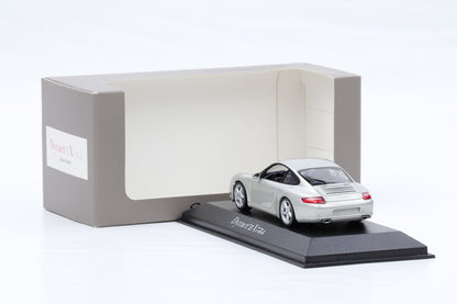 1:43 Minichamps Porsche 911 997 Carrera DyractXtra silber 2005 WAP Dealer