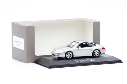 1:43 Minichamps Porsche 911 997 Carrera DyractXtra silber 2005 WAP Dealer