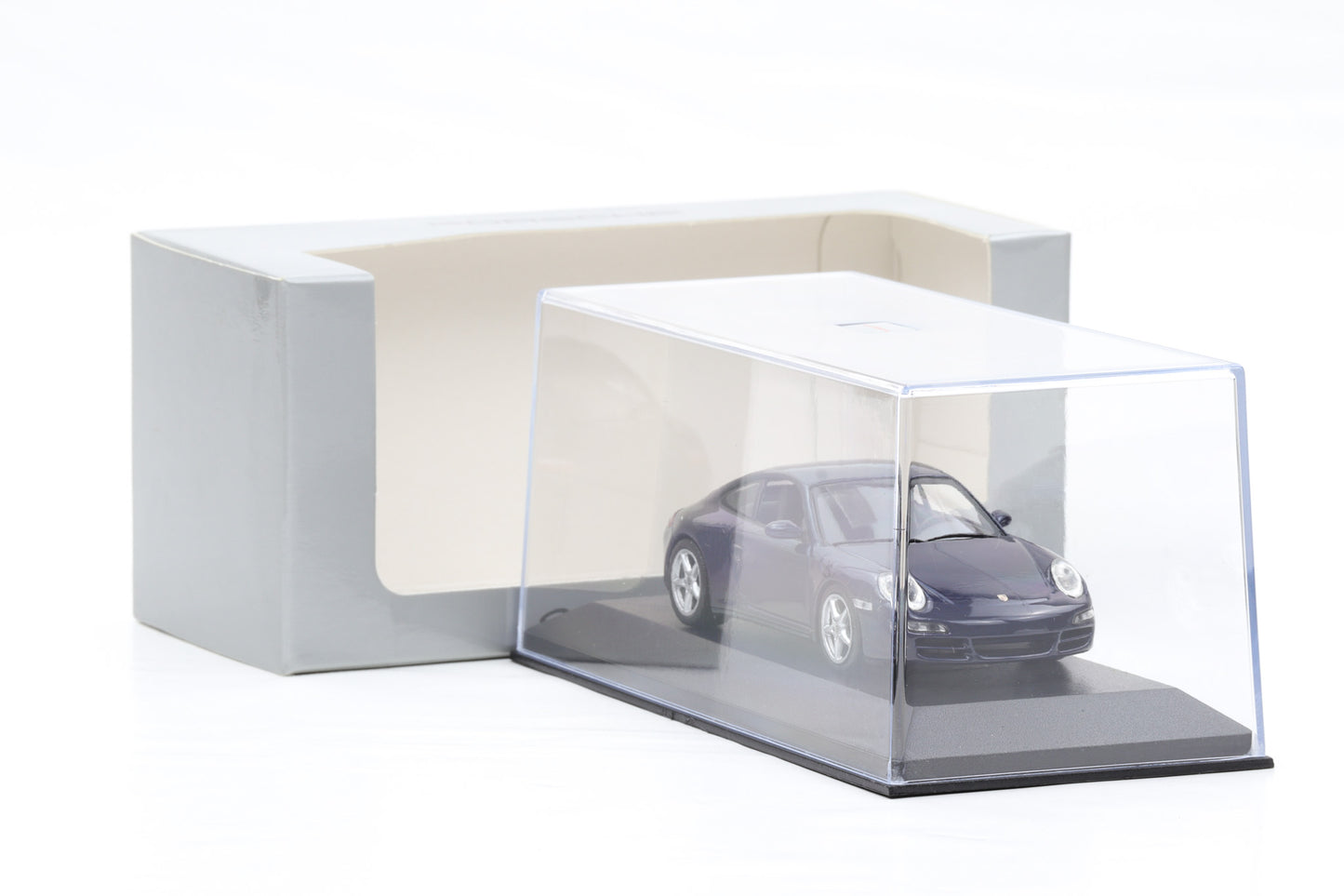 1:43 Minichamps Porsche 911 997 Carrera 4 blau metallic 2004 WAP Dealer