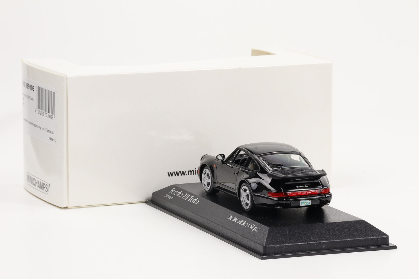 1:43 Porsche 911 964 Turbo 1990 schwarz Movie Bad Boys 2 Minichamps