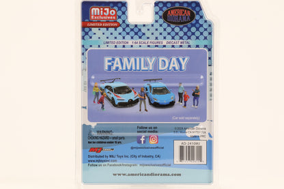 1:64 American Diorama Mijo Figur Family Day Set 5 Figuren