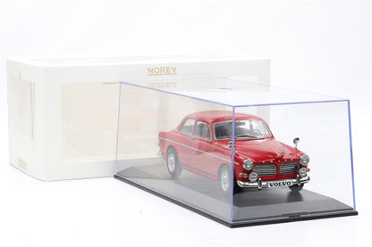1:18 Norev Volvo Amazon 123 GT 1968 rot + Vitrine 188741