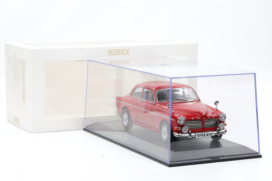 1:18 Norev Volvo Amazon 123 GT 1968 rot + Vitrine 188741