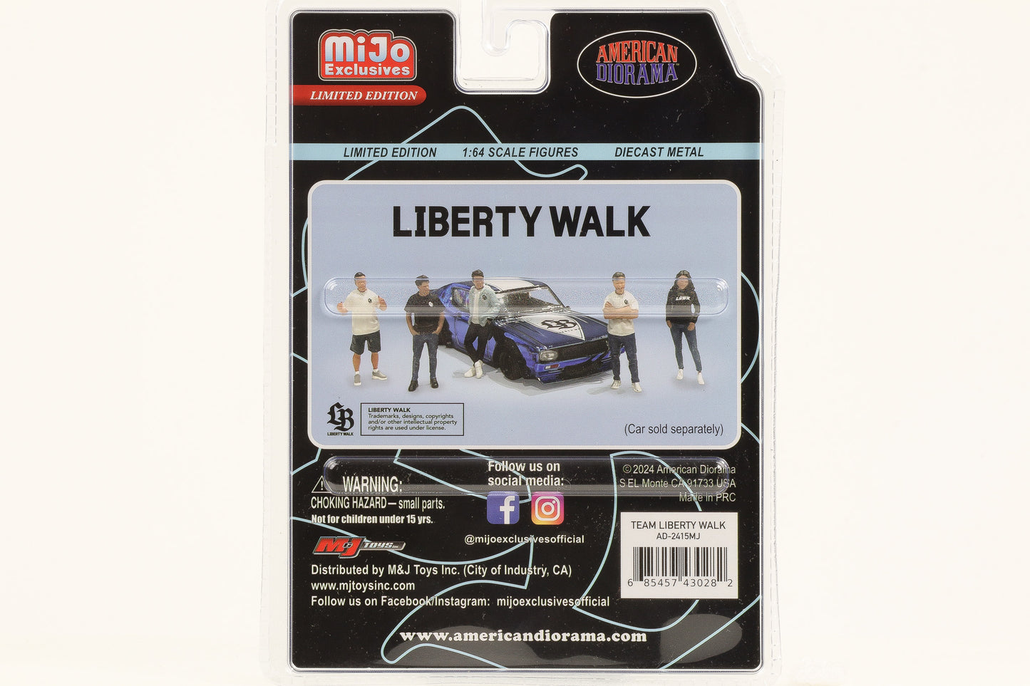 1:64 American Diorama Mijo Figur Liberty Walk Set 5 Figuren LBWK