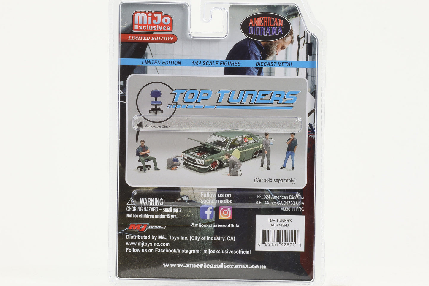 1:64 American Diorama Mijo Figur Top Tuners Set 5 Figuren