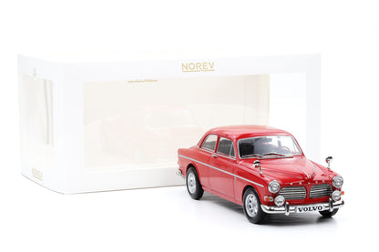 1:18 Norev Volvo Amazon 123 GT 1968 rot + Vitrine 188741