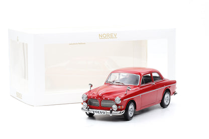 1:18 Norev Volvo Amazon 123 GT 1968 rot + Vitrine 188741