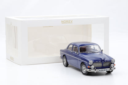 1:18 Norev Volvo Amazon 1966 Midnight blue + Vitrine 188740