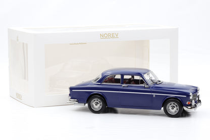 1:18 Norev Volvo Amazon 1966 Midnight blue + Vitrine 188740