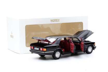 1:18 Norev Mercedes-Benz 560 SEL S-Klasse W126 schwarz 1991 full opening