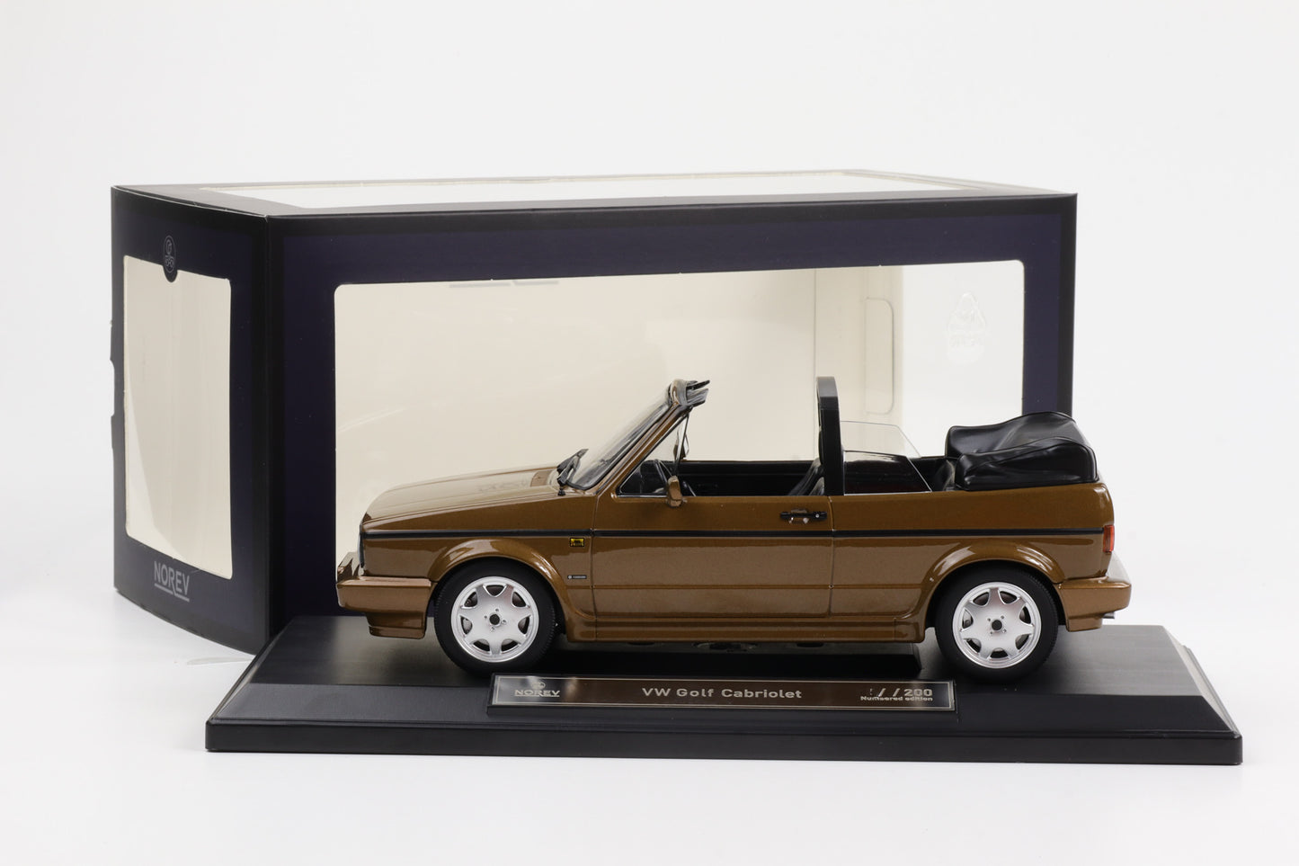 1:18 Norev Volkswagen VW Golf 1 Cabriolet 1992 Bronce metallic limited 200 pcs.