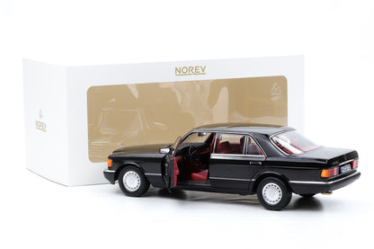 1:18 Norev Mercedes-Benz 560 SEL S-Klasse W126 schwarz 1991 full opening