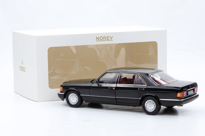 1:18 Norev Mercedes-Benz 560 SEL S-Klasse W126 schwarz 1991 full opening