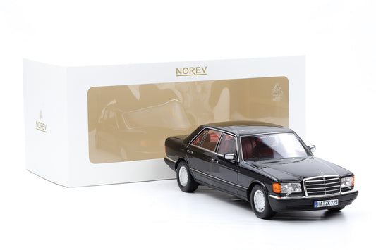 1:18 Norev Mercedes-Benz 560 SEL S-Klasse W126 schwarz 1991 full opening