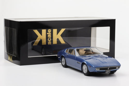 1:18 Maserati Ghibli Coupe 1969 blau metallic 1:18 KK-Scale diecast