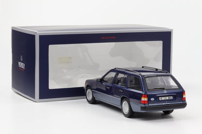 1:18 Mercedes-Benz 300D T-Modell S124 124 1990 nautical blue metallic Norev limited
