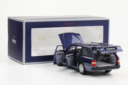 1:18 Mercedes-Benz 300D T-Modell S124 124 1990 nautical blue metallic Norev limited