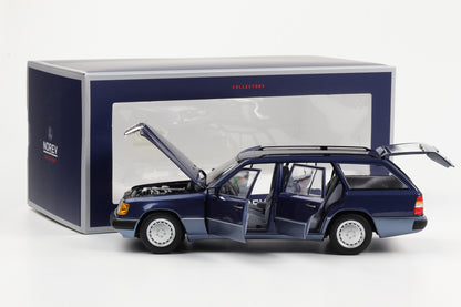 1:18 Mercedes-Benz 300D T-Modell S124 124 1990 nautical blue metallic Norev limited