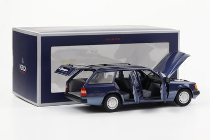 1:18 Mercedes-Benz 300D T-Modell S124 124 1990 nautical blue metallic Norev limited