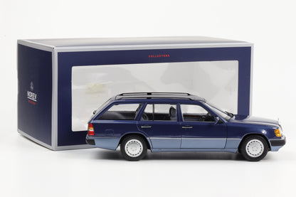 1:18 Mercedes-Benz 300D T-Modell S124 124 1990 nautical blue metallic Norev limited