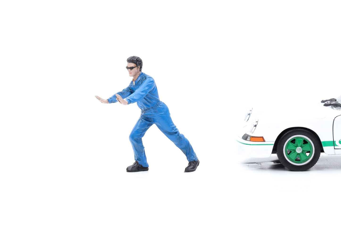 1:24 Figur Auto-Mechaniker Figuren Werkstatt Ken schiebt American Diorama 23902
