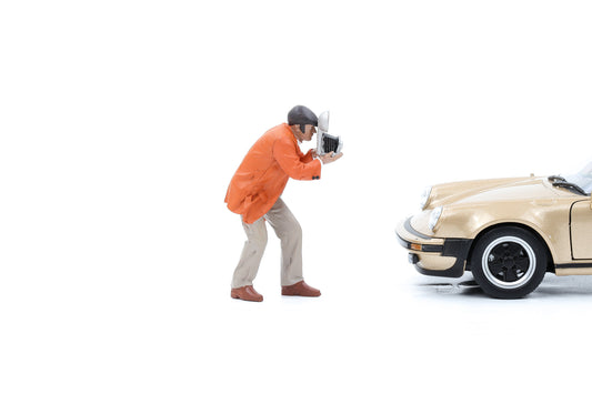 1:24 Figur Photographers Race Day Classic Fotograf Figuren Mann American Diorama 76385