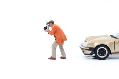 1:24 Figur Photographers Race Day Classic Fotograf Figuren Mann American Diorama 76385