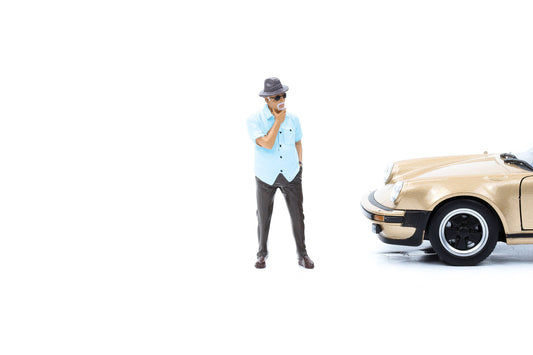 1:24 Figur Weed Car Show Figuren Mann mit Hut American Diorama 38309