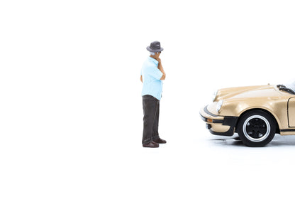 1:24 Figur Weed Car Show Figuren Mann mit Hut American Diorama 38309