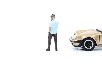1:24 Figur Weed Car Show Figuren Mann mit Hut American Diorama 38309