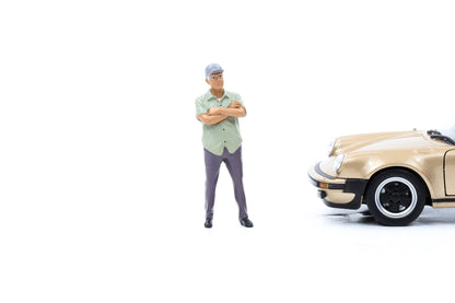 1:24 Figur Weed Car Show Figuren Mann mit Cap American Diorama 38310