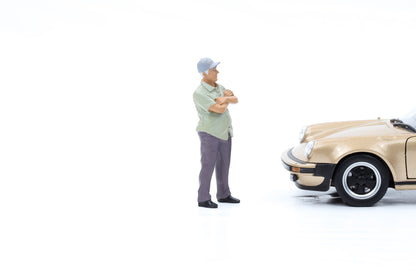 1:24 Figur Weed Car Show Figuren Mann mit Cap American Diorama 38310