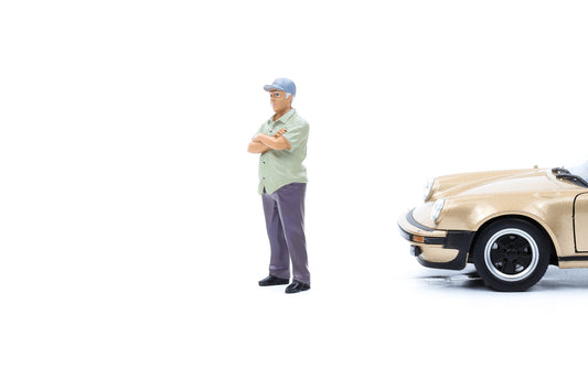 1:24 Figur Weed Car Show Figuren Mann mit Cap American Diorama 38310