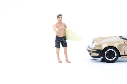 1:24 Figur Surfer Jay mit Board Figuren Mann American Diorama 77492
