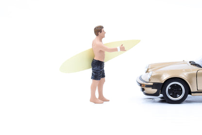 1:24 Figur Surfer Jay mit Board Figuren Mann American Diorama 77492