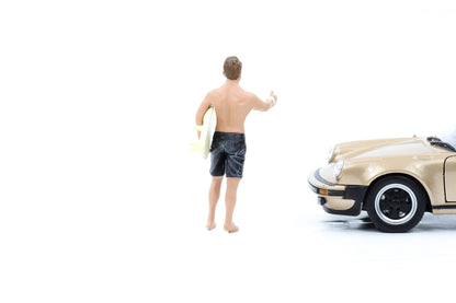 1:24 Figur Surfer Jay mit Board Figuren Mann American Diorama 77492