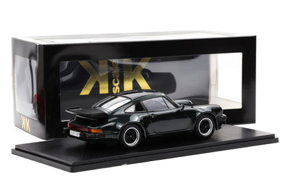 1:18 Porsche 911 930 Turbo 3.3 Coupe 1977 oakgrün KK Scale + Vitrine