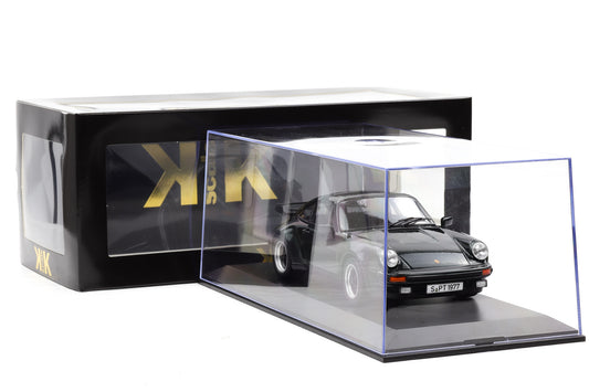 1:18 Porsche 911 930 Turbo 3.3 Coupe 1977 oakgrün KK Scale + Vitrine