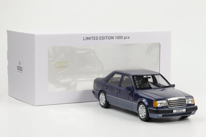 1:18 Norev Mercedes-Benz 500 E W124 5.0 V8 Limousine 1990 nautic blau metallic