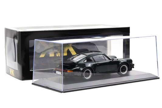 1:18 Porsche 911 930 Turbo 3.3 Coupe 1977 oakgrün KK Scale + Vitrine