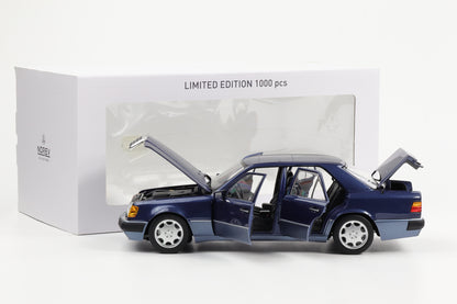 1:18 Norev Mercedes-Benz 500 E W124 5.0 V8 Limousine 1990 nautic blau metallic