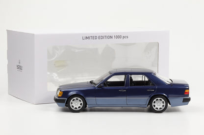 1:18 Norev Mercedes-Benz 500 E W124 5.0 V8 Limousine 1990 nautic blau metallic