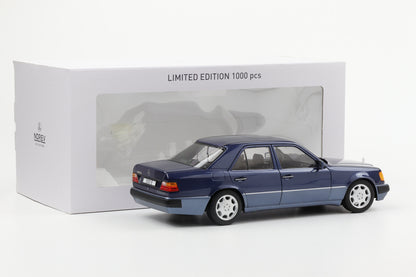 1:18 Norev Mercedes-Benz 500 E W124 5.0 V8 Limousine 1990 nautic blau metallic