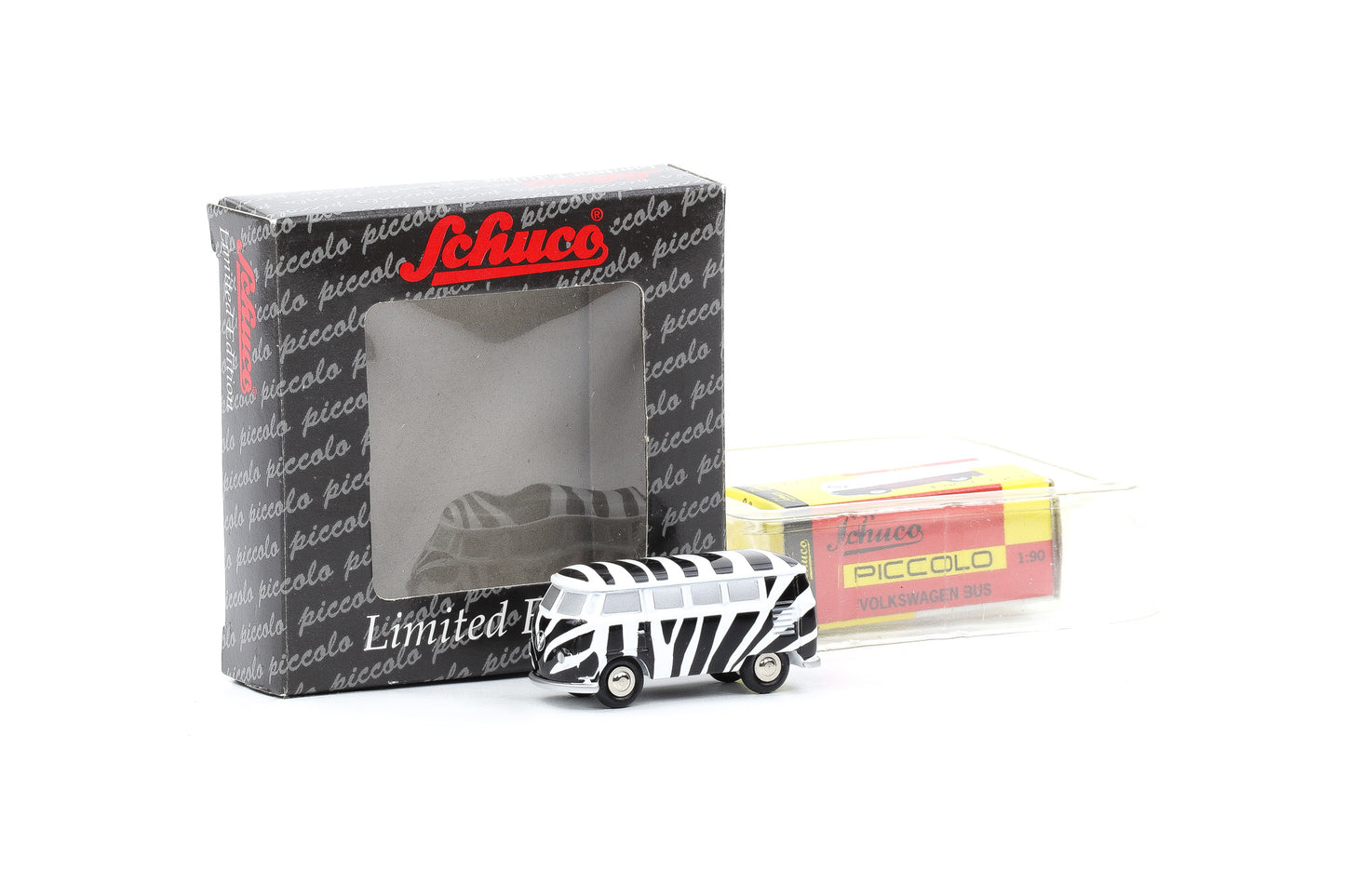 1:90 Schuco Piccolo VW T1 Bus Bulli Safari Zebra Limitiert Art. Nr. 01314