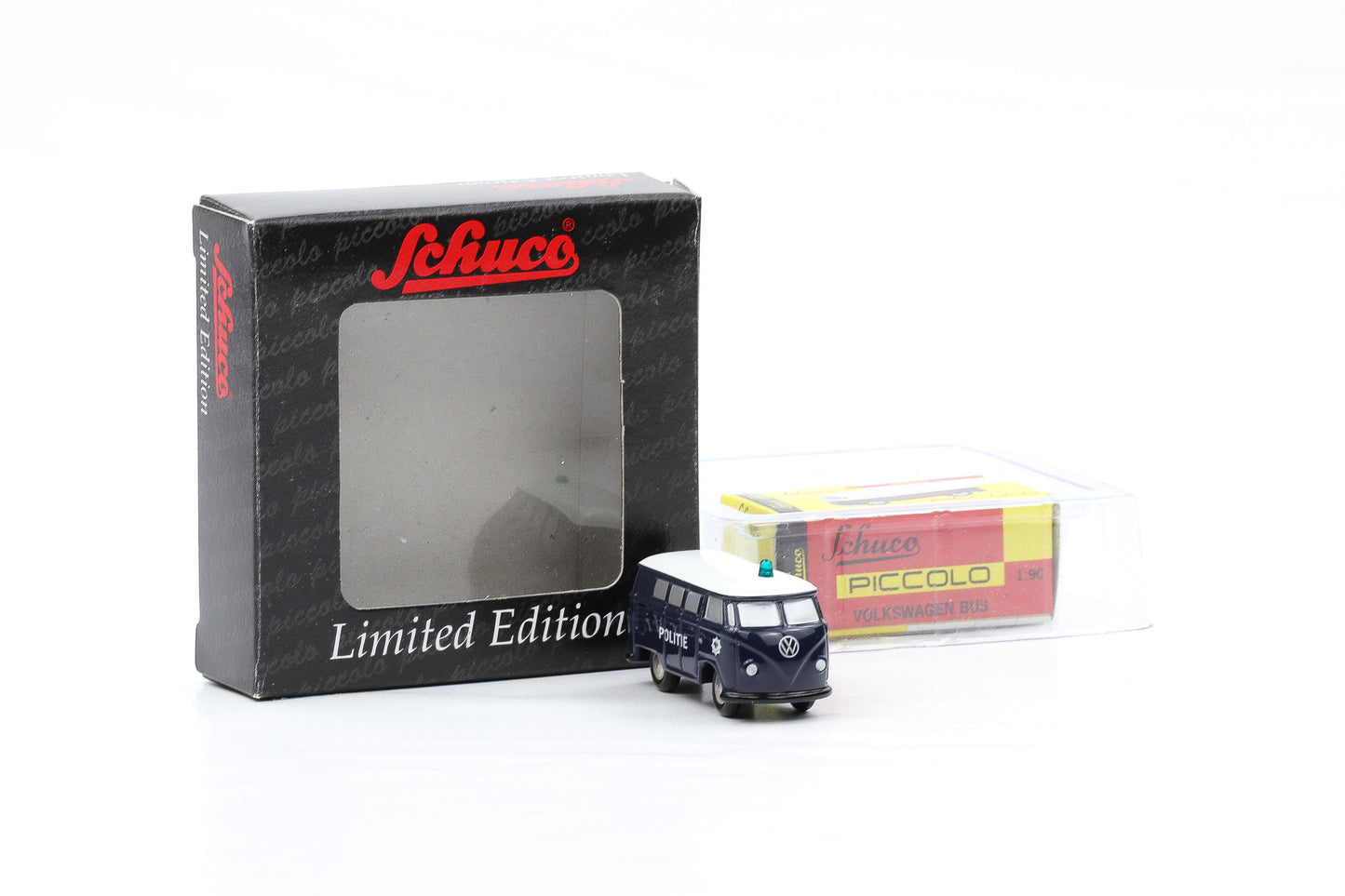 1:90 Schuco Piccolo VW T1 Bus Bulli Politie Polizei dunkelblau Limitiert Art.Nr. 01315