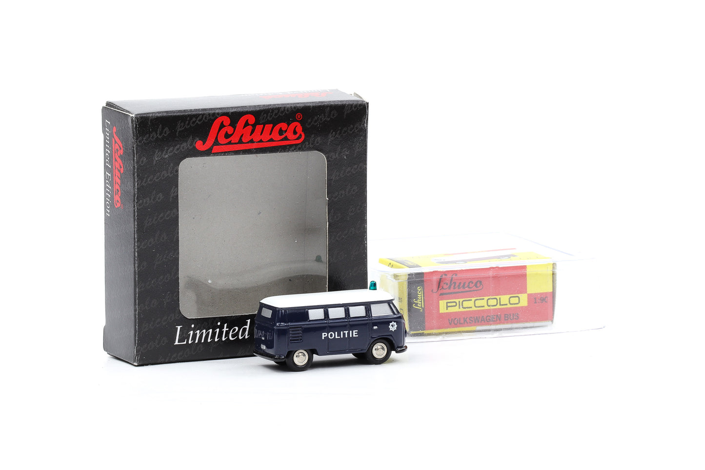 1:90 Schuco Piccolo VW T1 Bus Bulli Politie Polizei dunkelblau Limitiert Art.Nr. 01315