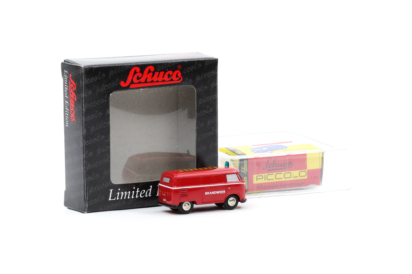 1:90 Schuco Piccolo VW T1 Bus Bulli Brandweer rot Limitiert Art.Nr. 01329