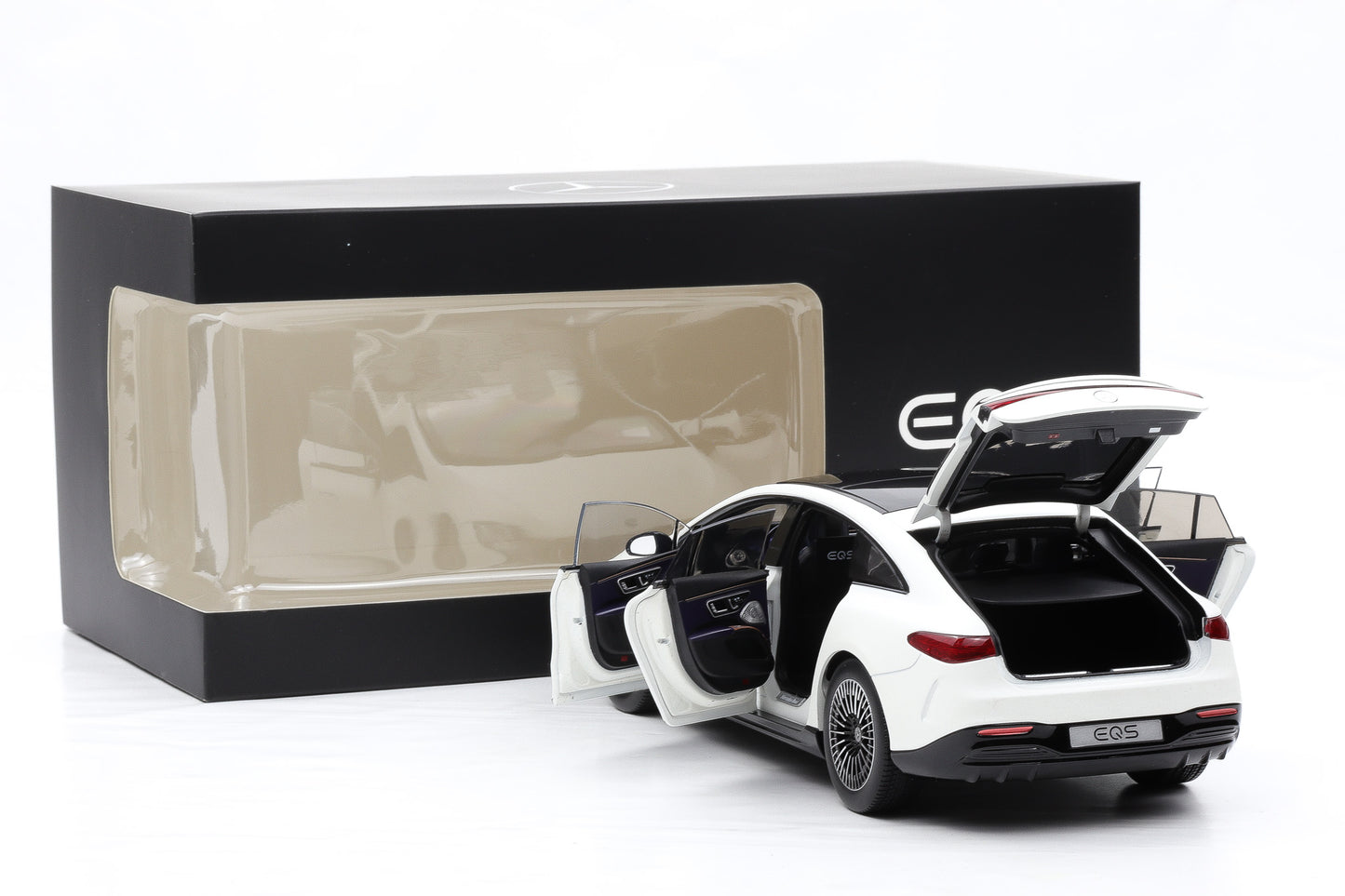 1:18 NZG Mercedes EQS V297 Limousine opalite white bright matt DEALER NEU
